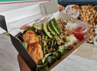 Ensalada de Pollo rebozado al horno