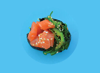 Gunkan Salmón & Wakame